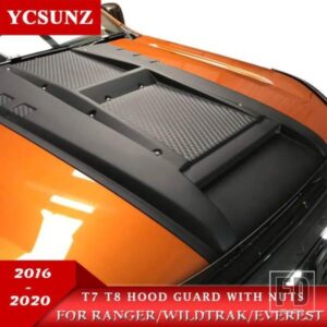ボンネットスクープフードとナット付きフォードレンジャーワイルドトラック T7 T8 2016-2019-21 エンデバーエベレスト 2016-2019 ダブルキャブ