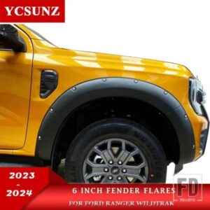 6 インチホイールアーチフェンダーフレアフォードレンジャー WILDTRAK T9 2022 2023 2024 次世代車外装部品ダブルキャビン