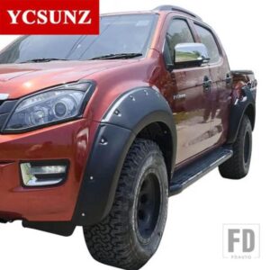 ホイールアーチマッドガードフェンダーフレアいすゞ D-MAX DMAX 2016-19 ダブルキャビンカースタイリング YCSUNZ