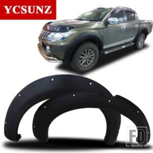 6 インチホイールアーチマッドガードフェンダーフレア三菱 L200 トライトン 2015-19 カースタイリング YCSUNZ