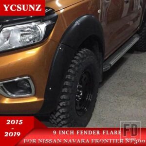 9 インチフェンダーフレア日産ナバラフロンティア NP300 4WD 4 4 2015-19 マッドガード 2 タンクカーアクセサリー YCSUNZ