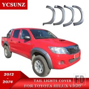 フェンダーフレア ABS ホイールアーチフェンダーフレアトヨタハイラックス VIGO 2012 2013 2014 ダブルキャビンカーアクセサリー 6 インチ