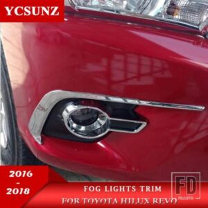 ABS クロームフォグランプトリムトヨタハイラックス REVO 2016 2017 2018 アクセサリーフォグランプトリム YCSUNZ