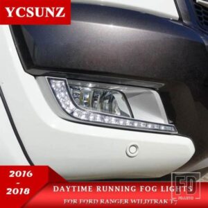 日中ランニングフォグランプフォードレンジャー WILDTRAK T7 2016 2017 2018 DRL フォグランプカースタイリング YCSUNZ