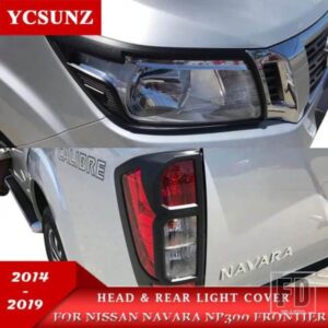 ヘッドライトカバーリアライト日産ナバラ 2014-19 NP300 フロンティアアクセサリーランプフード