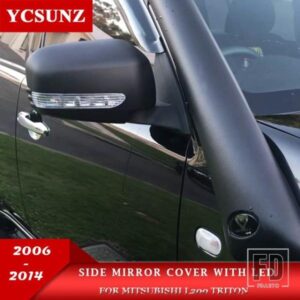 サイドミラーカバー LED 付き三菱 L200 トライトン 2006-14 車外装部品ダブルキャブ