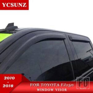 ウィンドウバイザートヨタランドクルーザープラド 150 FJ150 2010-19 サイドウィンドウディフレクター