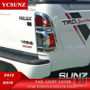 クローム ABS テールライトカバートヨタハイラックス VIGO 2012 2013 2014 外装アクセサリー YCSUNZ