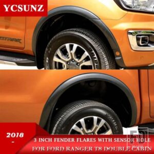 3 インチフェンダーフレアフォードレンジャー WILDTRAK T8 2019-22 ダブルキャビンホイールアーチアクセサリー YCSUNZ