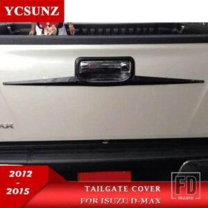 カースタイリング黒テールゲートハンドルトリムいすゞ DMAX D-MAX 2012-16 ダブルキャビンアクセサリー