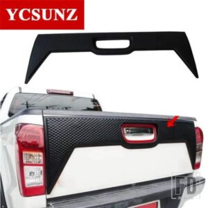 マットブラックテールゲートトリムパネルカバーいすゞ DMAX D-MAX 2016-19 ダブルキャビンカースタイリングアクセサリー YCSUNZ