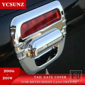 クロームテールゲートカバー三菱 L200 トリトン 2006-2014 カーアクセサリープレートリアゲートカバーピックアップトラック YCSUNZ