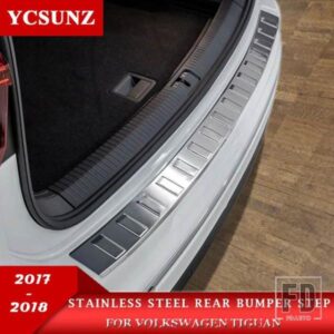 ステンレスリアバンパープロテクターフォルクスワーゲンティグアン 2017 2018 ドアドアシルカバーカースタイリングアクセサリー
