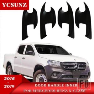 ドアハンドルボウルカバーアクセサリーメルセデスベンツ X クラス 2018 2019 ブラッククロームカーボンカラードアハンドル部品 YCSUNZ