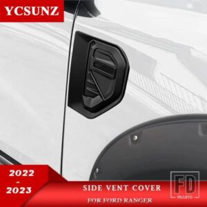 ABS サイドベントカバープロテクターフォードレンジャー WILDTRAK T9 2022 2023 2024 スポーツ XLS XL ダブルキャビン車 ACCESSOIRES YCSUNZ