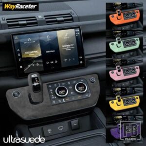 ULTRASUEDE スエードラップギアシフトノブカバーダッシュボード CD パネルランドローバーディフェンダー 2020-24 L663 90 110 130