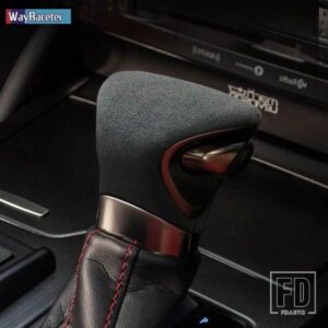 ULTRASUEDE トップスエードラップギアシフトノブ ABS トリムカバーステッカーレクサス ES ES300H UX UX250H F スポーツ 2020 2021 アクセサリー