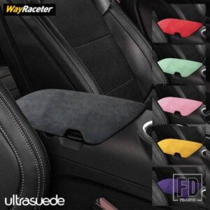 ULTRASUEDE スエードラップ収納アームレストボックスパネルトリムカバーフォードマスタングダークホース 2024 2025 GT シェルビー S650 アクセサリー
