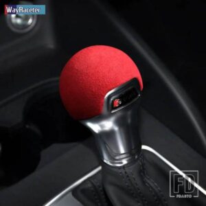 ULTRASUEDE スエードラッピングギアシフトノブ ABS トリムカバー装飾アウディ A3 8V S3 Q2 SQ2 TT TTS MK3 8S アクセサリー
