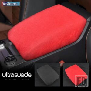 ULTRASUEDE トップスエードラップ収納アームレストボックスパネルトリムカバー VW フォルクスワーゲントゥアレグ 3 CR 2019-23