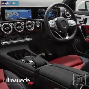 ULTRASUEDE 中央制御ギアアームレストボックスパネルステッカートリムカバーメルセデスベンツ A クラス W177 CLA C118 X118 W118 2020 2021