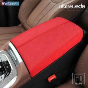 ULTRASUEDE トップスエードラップアームレストボックスパネルトリムカバー BMW X5 2019-22 G05 X5M F95 M パフォーマンスアクセサリー