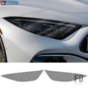 2 個ヘッドライトフィルムクリアスモークブラック TPU ステッカーメルセデスベンツ SL クラス AMG R232 2022 2023 ACCESSORIE