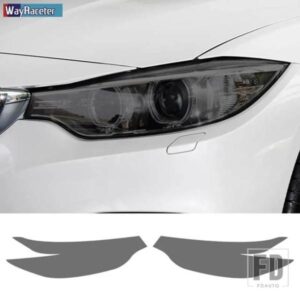 2 個ヘッドライトフィルムフロントライトクリアスモークブラック TPU ステッカー BMW F32 F33 F36 4 シリーズ M パフォーマンス