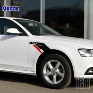 2 個 APR カーアクセサリーフェンダーステッカーフォルクスワーゲン RLINE ゴルフ GTI シロッコアウディ SLINE TT A4 A6
