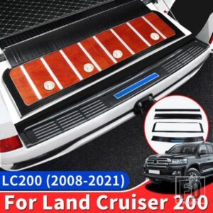 ステンレステールゲートしきい値ペダルパネルトヨタランドクルーザー 200 LC200 インテリアアップグレードアクセサリー