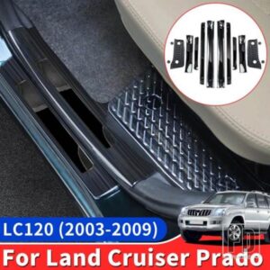トヨタランドクルーザープラド 120 LC120 2003-38961 室内装飾アクセサリーステンレスしきい値パネル