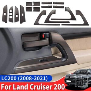2008-2021 トヨタランドクルーザー 200 ピーチウッドドア装飾ステッカー LC200 FJ200 インテリアアップグレードアクセサリーチューニング