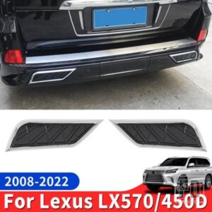 2016-2022 レクサス LX570 リアバンパー装飾カバー LX 570 排気外装スタイリングアクセサリー 2019-21