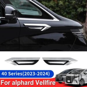 2023 2024 40 シリーズトヨタアルファードヴェルファイアフロントウイングパネル装飾アクセサリー AH40 アップグレードボディパーツ