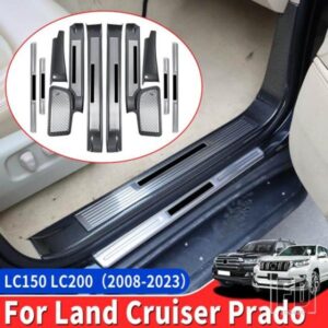 トヨタランドクルーザー 200 プラド 150 2008-2023 ドアドアシルペダル LC150 LC200 しきい値アップグレード室内装飾アクセサリー