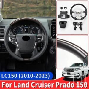トヨタランドクルーザープラド 150 2010-2021-23 ステアリングホイール交換 LC150 アップグレードハイエンドアクセサリー