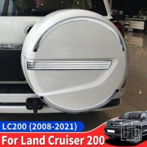 トヨタランドクルーザー 200 2008-2019-21 スペアタイヤクローム装飾ストリップ LC200 FJ200 外装アップグレードアクセサリー