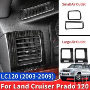 2003-2009 トヨタランドクルーザープラド 120 空調ベント装飾アップグレードステッカー LC120 FJ120 インテリアアクセサリー