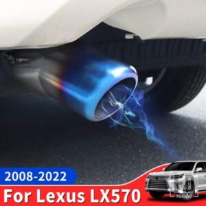 2008-2022 レクサス LX570 450D 外装アクセサリーテール喉マフラー装飾 LX 570 マフラー外装