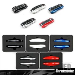 ポルシェパナメーラ 17+ カイエン 2018+ リモート FOB キーケースシェルカバー ABS レッドブルークロームブラックホワイト
