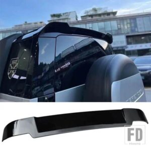 ルーフスポイラーカーボン表面リアトランクウイング ABS 材料テールスポイラーランドローバーディフェンダー 90 110 2020-24
