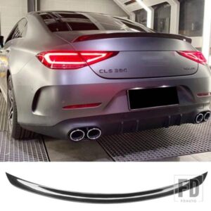 カーボン表面スポイラーベンツ CLS W257 2018 19 20 21 22 ABS プラスチック CLS350 300 260 リアダックテールウイングトランクアクセサリー