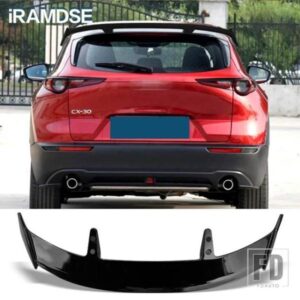 カーボンペイントスポイラーマツダ CX30 CX-30 カーボン表面リアフロントガラスウイングトランク ABS アクセサリー