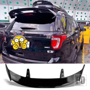 フォード エクスプローラー チタニウム リミテッド用カーボン表面 ABS 材質タイプ TE リア トランク スポイラー