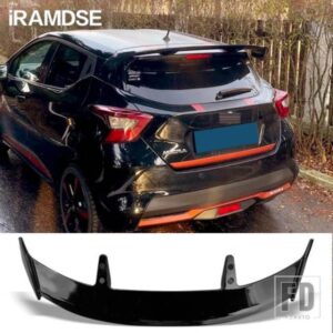 カーボン塗装スポイラー日産マイクラ 2017 2019 タイプ TE 車リアトランクウイング ABS 材料リペアアクセサリー