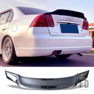 ホンダシビックテールフィン用スポイラー 2003 2007 第 7 世代セダンカーボンリアトランクウイングタイプ R サルーンアクセサリー