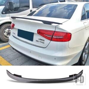 トランクスポイラーカーボン表面 MT スタイルリペアアクセサリーリアウイングアウディ A4 B6 B8 B9 汎用タイプ