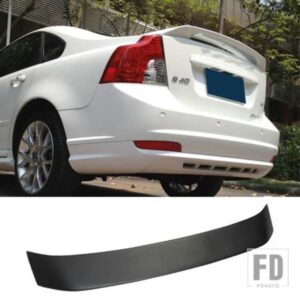 トランクスポイラーカーボン FPR 自動リアトランクウイングリペアアクセサリースポイラーボルボ S40 2004 - 2012