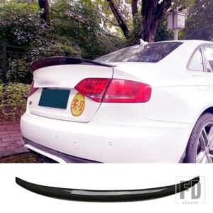 カーボンスポイラーアウディ A4 B8 2008 - 2012 セダンサルーンタイプ H リアダックテールウイングトランク ABS アクセサリー