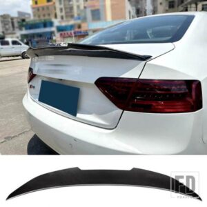 アウディ A5 B8 2 ドアカーボンリアウイング 2009-2016 用スポイラーテールフィンアクセサリースタイル変える簡単な取り付け